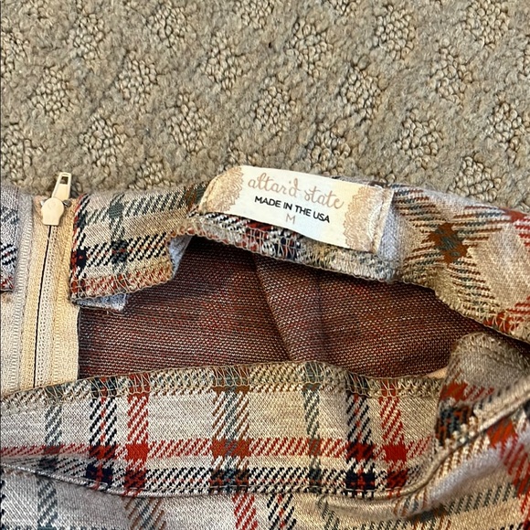 Altar'd State Cream A-Line Mini Skirt Casual - Picture 2 of 3